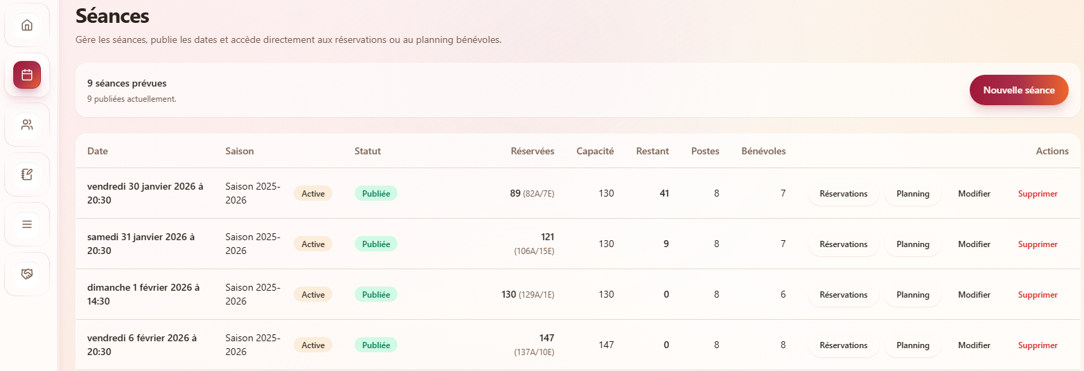 Gérer réservations et bénévolat sans tableur